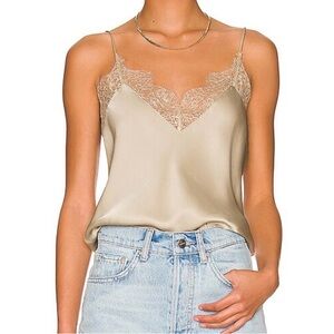 Anine Bing Remi Lace Camisole in Beige
